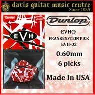 (6pcs) Jim Dunlop guitar picks EVH® FRANKENSTEIN PICK EVH-02 Made in USA