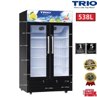 TRIO TDC-538 Showcase Display Chiller Bottle Cooler|Peti Sejuk Cermin |Peti Sejuk Kek (538L)