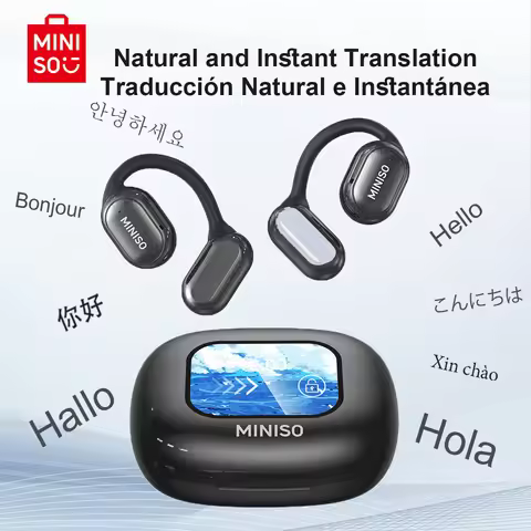 MINISO X30 Wireless Headphones Bluetooth Translation Earbuds Chat Headset Office Travel,real-time Tr