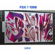 FSX Sticker Year 98 Red Good Quality