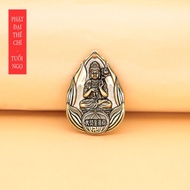 Dây chuyền mặt Phật Bản Mệnh hoa sen bằng đồng - MV02
