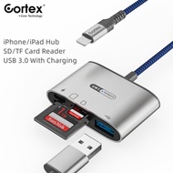 Lightning to SD TF USB 3.0 Adapter With Cortex Charger MH389 Lightning To SD/TF Card USB 3.0 With Ch