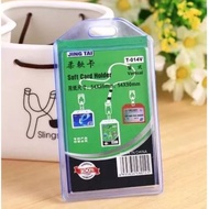 100pcs T-014V Silicon ID Case Transparent Fit for standard ID Card 54X90mm