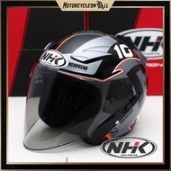 MOTORCYCLEMALL NHK Helmets R1 v2.0 - G10 DARK GREY/BLACK M ONLY