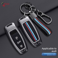 Zine alloy Car Key Case Cover Shell Holder For Audi A5 A6 A8 E-tron A3 A4 B9 Q3 Q5 Q7 S4 S7 TT TTS T