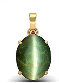 Certified Unheated Untreatet 9.25 Ratti 8.72 Carat A+ Quality Natural Cat Eyes Lehsunia Ketu Pendant