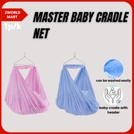 Master Baby Baby Cradle Net With Header (94 cm x 158 cm)