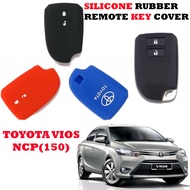 Toyota Vios NCP150 2-Button Car Alarm Key Remote Cover Case Casing Silicone Rubber Kunci Kereta