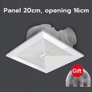 Ceiling ventil exhaust fan 8/10/12 inch PVC toilet louver exhaust fan Integrated ceiling ventilation