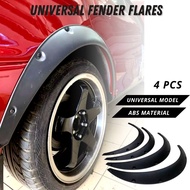 4PCs Universal Flexible Car Tyre Fender Flares Wide Body Wheel Tire Cover Tayar Lebar myvi saga axia