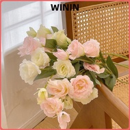 WININ Artificial Eustoma Grandiflorum Roses, Large Size Artificial Flowers Artificial Lisianthus Flo