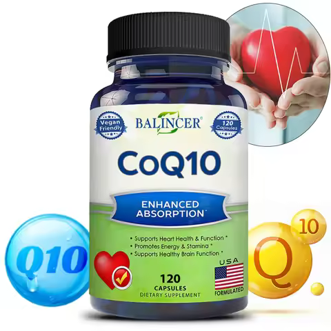Coenzyme Q10 400mg Capsules, High Absorption, Supports Heart, Cardiovascular, Cellular Energy, Antio