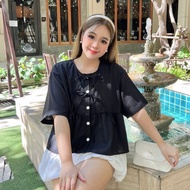 L Elegant Vintage Shirt Bust 52 Inches