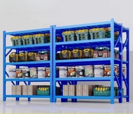 Cainiao 3/5-Tier Heavy-Duty Steel Storage Rack, Floor Display Shelving for Basement, Warehouse & Par