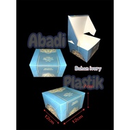 (PREMIUM CAKE BOX) AZURA MOTIF / CAKE BOX 12x12 MOTIFIVORY/ SNACK BOX BREAD BOX UKR 12x12