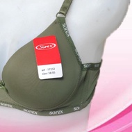 ✥ J380 - SOREX WOMEN'S WIRELESS FOAM BRA CUP a SIZE 34A - 40A TWO HOOKS ➶
