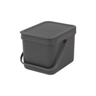 Brabantia Sort & Go Waste Bin 6L Light Grey
