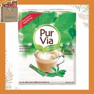 Pur Via Stevia 40 Sticks and 100 Sticks เพอเวีย สตีเวีย จากใบหญ้าหวาน 1 กล่อง มี 40 ซอง และ 100 ซอง 