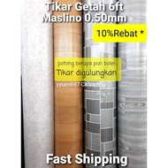 Tikar Getah Lantai Maslino 6kaki,Tikar Getah Meter,Tikar Getah Tebal 0.50mm,Ready Stock PVC Flooring