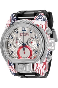 Invicta Reserve Bolt Zeus Magnum American Flag Swiss Ronda Z60 Caliber Men's Watch - 52mm. Steel. Bl