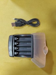 2A/3A USB 電池充電器連USB Cable  黑色