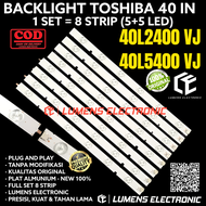BACKLIGHT TV LED TOSHIBA 40 INC 40L2400 VJ 40L2400VJ 40L5400 VJ 40L5400VJ 40 IN INCH 12K 3V LAMPU BL