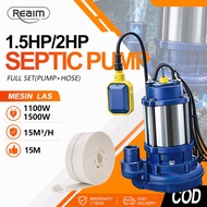 REAIM Submersible Water Pump Automatic Sewage Pump  2 INCH Float Switch Agricultural 2HP