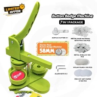 Super Gift 58mm Badge Maker New style Rotation Diy Button pin maker machine No installation required
