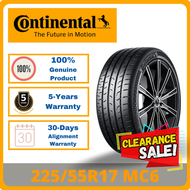 [CLEARANCE LAST UNIT] 225/55R17 Continental MC6 *Year 2022