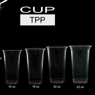 [50 pcs] Cup Plastik TPP 50pcs Thailand Gelas Plastik 50pcs 14oz 16oz 18oz 20oz 22oz