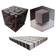 Illusion Wall Sticker Abstract Geometric Wall Art Peel and Stick 3D Illusion Graphic Decoration for 