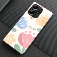 HP Glitter Glass Softcase For ITEL A70 - ITEL A70 Mobile Phone Protector - Casing ITEL A70 -A115hp