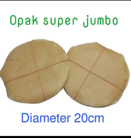 opak singkong super jumbo 10 pcs opak original 20 cm