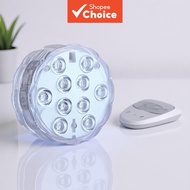 Battery-Powered Submersible Light: 4-LED Lamp for Pools, Vases, and Party Decor
