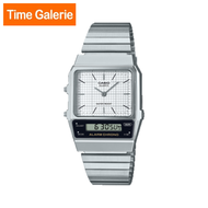 Casio Vintage AQ-800E-7A Silver Stainless Steel Band Women Watch
