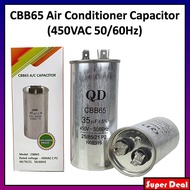 QD Air Cond Aircond Air Condition CBB65 Kapasitor Capacitor 450VAC 50/60Hz