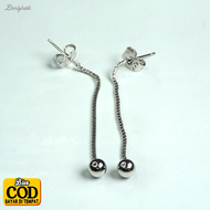 Anting Serut Rumbai Panjang Titanium Wanita Dewasa Anti Karat - Anti Luntur Model Korea Terbaru Xupi