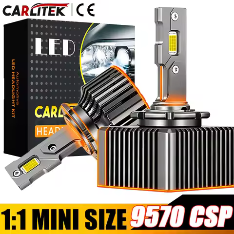 Carlitek D1S D3S LED Headlights D Seris Canbus HID D2S D4S D5S D8S 1:1 Car Lights Two-sided CSP CHIP