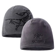 日本 Arc'teryx 不死鳥 灰色絨毛 雙面 保暖 冷帽