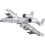med Forces A-10 Thunderbolt II Warthog Plane Building Blocks Designed to 1:48 Scale- with Pad-Printe