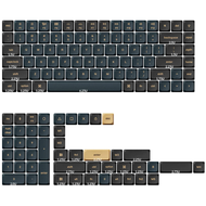 Keychron V2 Low Profile Double Shot PBT Keycap Set for Mechanical Keyboard - 133 Keys Black/Orange/G