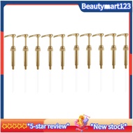 【BM】10 Pcs Coffee Milk Tea Dispenser Syrup Pump Gold Liquid Dispenser for Torani Syrup 8Ml Juice Bot