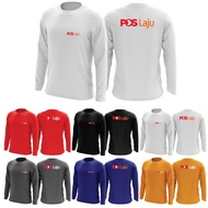 🔥PROMOSI HEBAT🔥 POSLAJU POS LAJU EXPRESS LONGSLEEVE F&B  BAJU LELAKI PEREMPUAN T SHIRT 100% MICROFIB