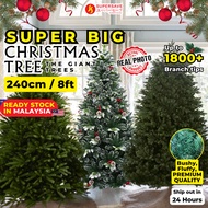 SUPERSAVE 240cm - 300cm / 8ft - 10ft Christmas Tree Decoration Pokok Krismas Christmas Decoration Hi