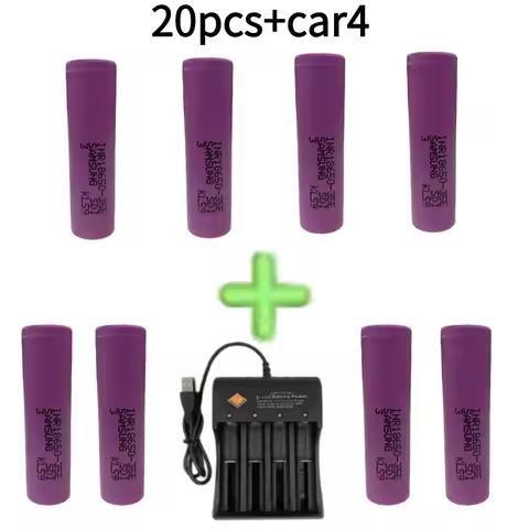 2026 Authentic 3-starLithium battery charger with genuine NCR18650 35E 1-20PCS 3500MAH powerful powe