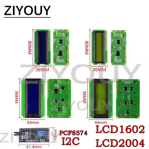 LCD1602 LCD2004 AModule Blue Green Screen For Arduino 1602 2004 LCD Character UNO R3 Mega2560 Displa