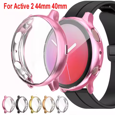 Case For Samsung Galaxy Watch Active 2 44mm 40mm TPU Protective Cover Screen Protector For Samsung G