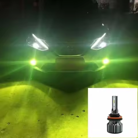 F5 Car LED Fog Lamp 1860 CSP Chip 14000Lm 40W Yellow White Green Blue H1 H3 H7 H8 H9 H10 H11 H16 H27