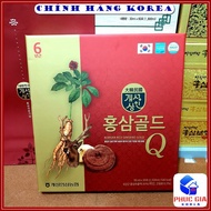 Korean Red Ginseng Water, Premium Red Ginseng Antler Velvet Ganoderma Box Of 30 Packs