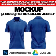 Retro Collar Jersey Mockup For Photoshop
